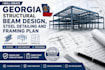 create georgia structural beam design, steel detailing and framing plan