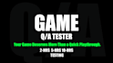 playtest your video game and provide a detailed bug report