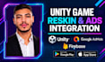 reskin your unity game template integrate ads, and setup