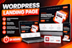 design responsive wordpress landing page in 24 hours