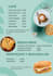design an editable restaurant menu or flyer using canva