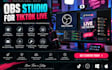 setup obs studio for tiktok live with overlays design, stream alerts and audio