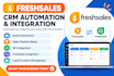 setup freshsales email automation api CRM integration freshdesk sales pipeline