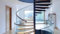 create 3d staircase model design, straight, circular,  split staircase