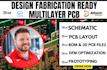 design and fix pcb schematic board layout, multilayer pcb, iot altium designer