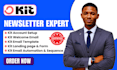 setup convertkit newsletter kit email template kit landing page email sequence