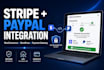 integrate stripe paypal payment gateway with woocommerce wordpress