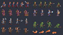 create pixel art characters sprites animated game character sheets npcs and arts