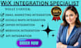 do wix api zapier webhook hubspot klaviyo mailchimp zoho google map integration