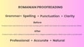 proofread and edit your romanian text