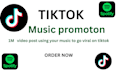 tiktok sound promotion, create 800 viral tiktok post