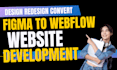 redesign convert figma to webflow cms saas startup website design development