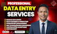 do accurate data entry, web research and data collection