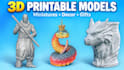 sculpt custom 3d printable models, miniatures and decor