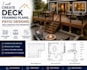 create deck framing plans, patio designs and construction drawings