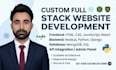 custom website development as full stack developer and front end developer