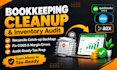 perform retail bookkeeping cleanup expert inventory tracking and cogs update
