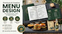 desgin a editable restaurant menu, menu board, food flyer,