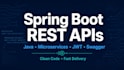 develop spring boot rest apis and microservices