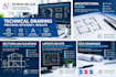 do professional 2d cad drafting and technical drawing