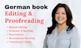 edit and proofread german text, website as a pro book editor