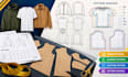 create sewing pattern, garment pattern, clothing pattern and pattern grading