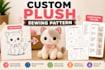 create a custom plush sewing pattern for your stuffed animal design