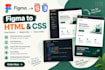 convert figma to responsive HTML CSS website