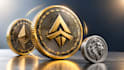 create 3d spinning coin, crypto nft logo animation and printable bas relief