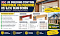 provide UK building control structural calculations, rsj and lvl beam design