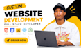 custom website development full stack developer