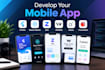 develop your mobile app with flutter react native zite weweb adalo  thunkable