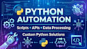develop python scripts, automation, and API integrations