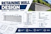 design engineered retaining wall drawings, sections and reinforcement details