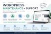 maintain, update and fix your wordpress website