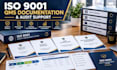 provide iso 9001 qms documentation and audit support