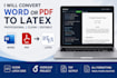 create, edit, fix and format latex documents in overleaf