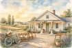 draw house illustration watercolor style