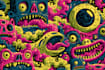 create hypnotic psychedelic and trippy illustrations