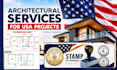 architect blueprint structural civil engineer adu hvac plans USA permit drawing