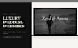 create a modern wedding website with rsvp