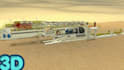 create 3d oil gas drilling rig and industrial engineering animation