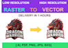 convert logo to vector, raster to vector tracing with 24h delivery