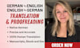 translate and proofread german text, german content localization