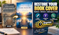 restore your book cover and replace remove or add logo or text