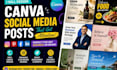 design canva social media posts