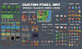 2d topdown, isometric game asset and props game icons items level assets design