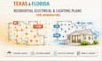 create texas florida residential electrical lighting plans for remodeling