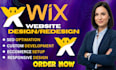 wix website design wix website redesign wix website development wix website