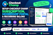 setup checkout champ subscription, membership portal and recurring billing